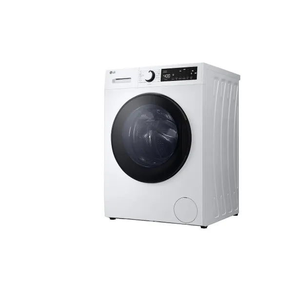 LG - Wasautomaat 9kg A 1400tpm Koolborstelloze motor Spa Steam Black door