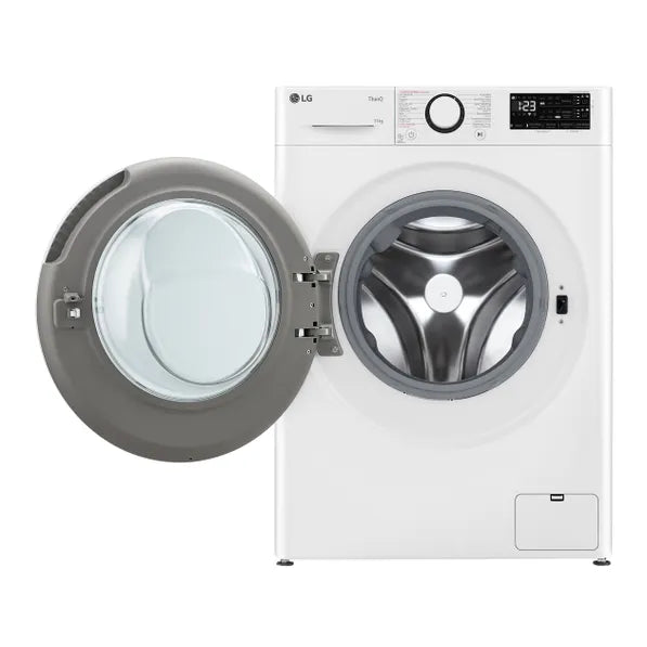 LG - Wasautomaat 11kg A-10% 1400trn EZDispense Steam AiDD Glass door