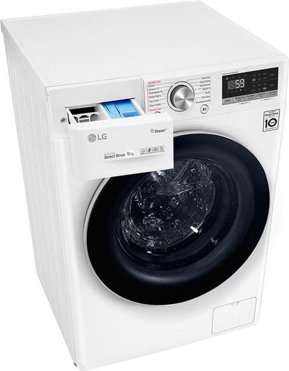 LG - Wasautomaat 9kg 1400trn Wifi Steam+ Turbowash 360 AIDD TWready