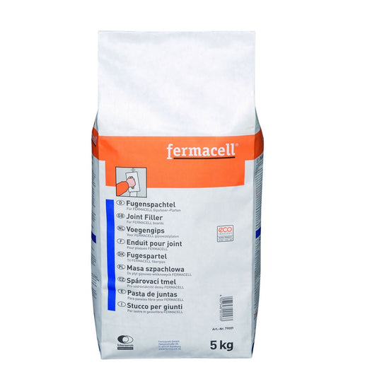 Fermacell voegengips 5kg: Voegengips van Fermacell voor het afwerken en vullen van voegen tussen gipsvezelplaten.