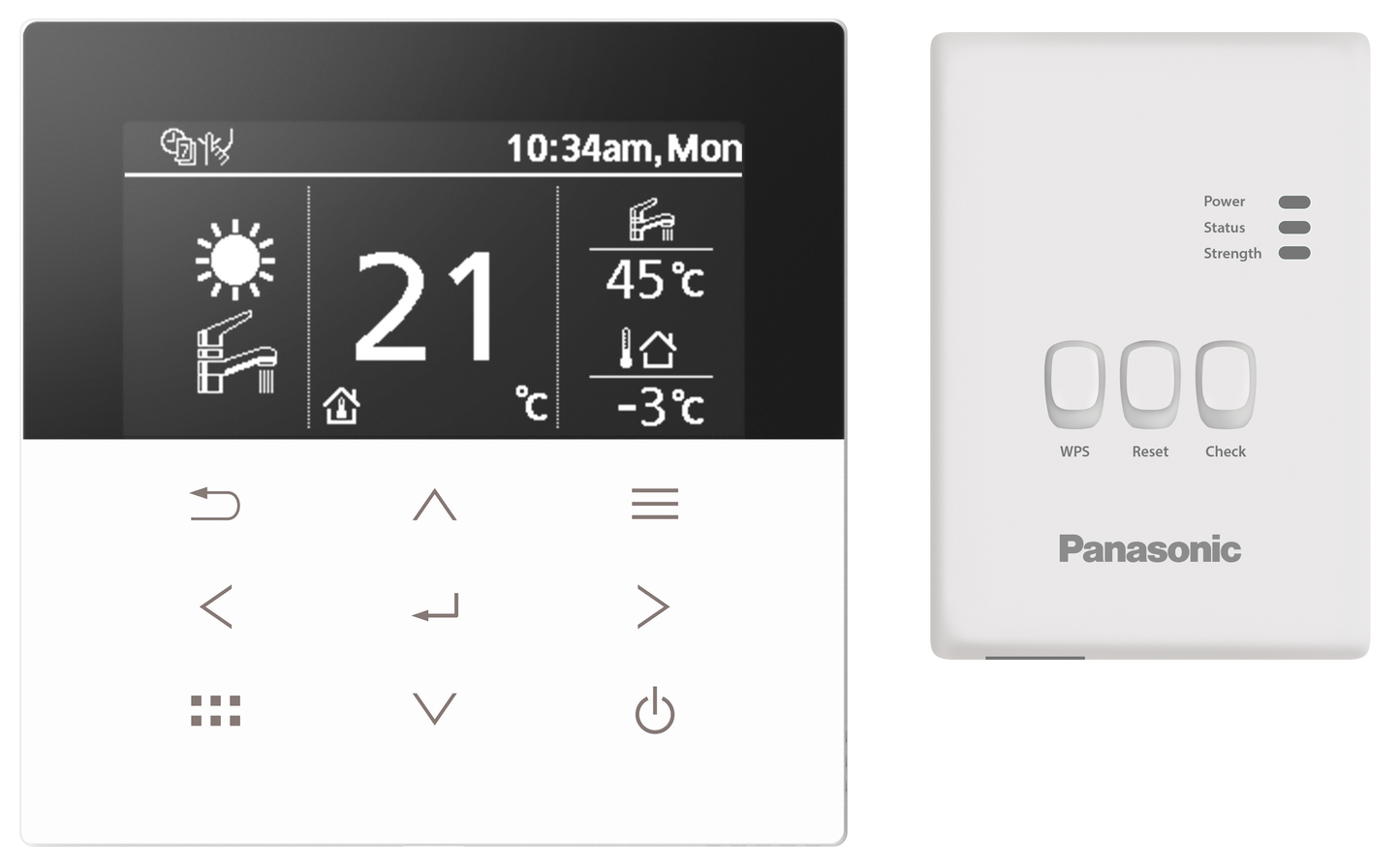 Panasonic - M-Serie 9 kW - 3-fasen - Remote Controller - WH-WXG09ME8/CZ-RTW2TAW1C