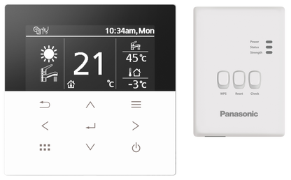 Panasonic - M-Serie 9 kW - 3-fasen - Remote Controller - WH-WXG09ME8/CZ-RTW2TAW1C