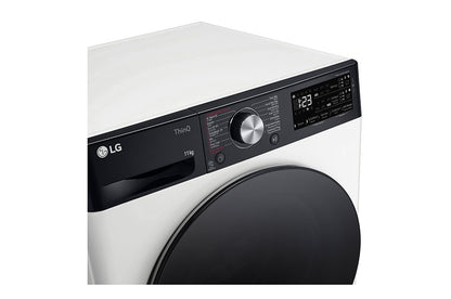 LG - Wasautomaat 11kg A-10% 1400trn TurboWash39 Steam Wifi BLK display/door