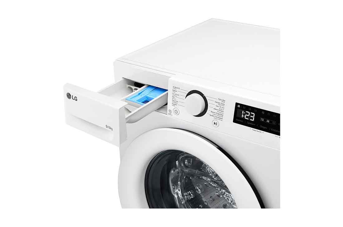 LG - Was/Droog combinatie 9/6kg 1400tpm Steam Turbowash