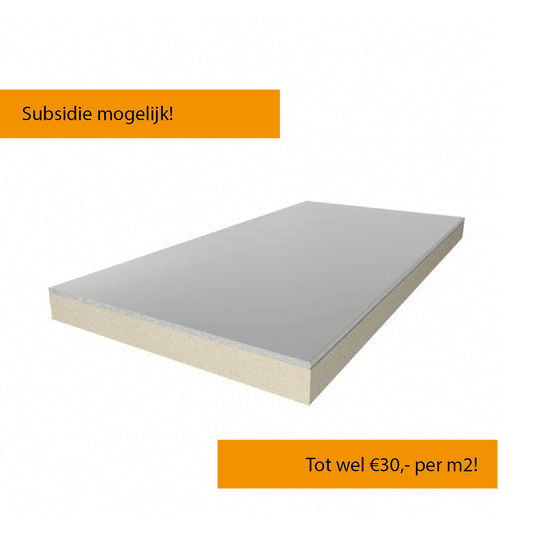 PIR + Fermacell 1200x600x100+10mm Rd:4,57 (=0,72 m²)