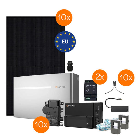 Meyer Burger & Enphase COMPLEET 1-Fase - met batterijpakket