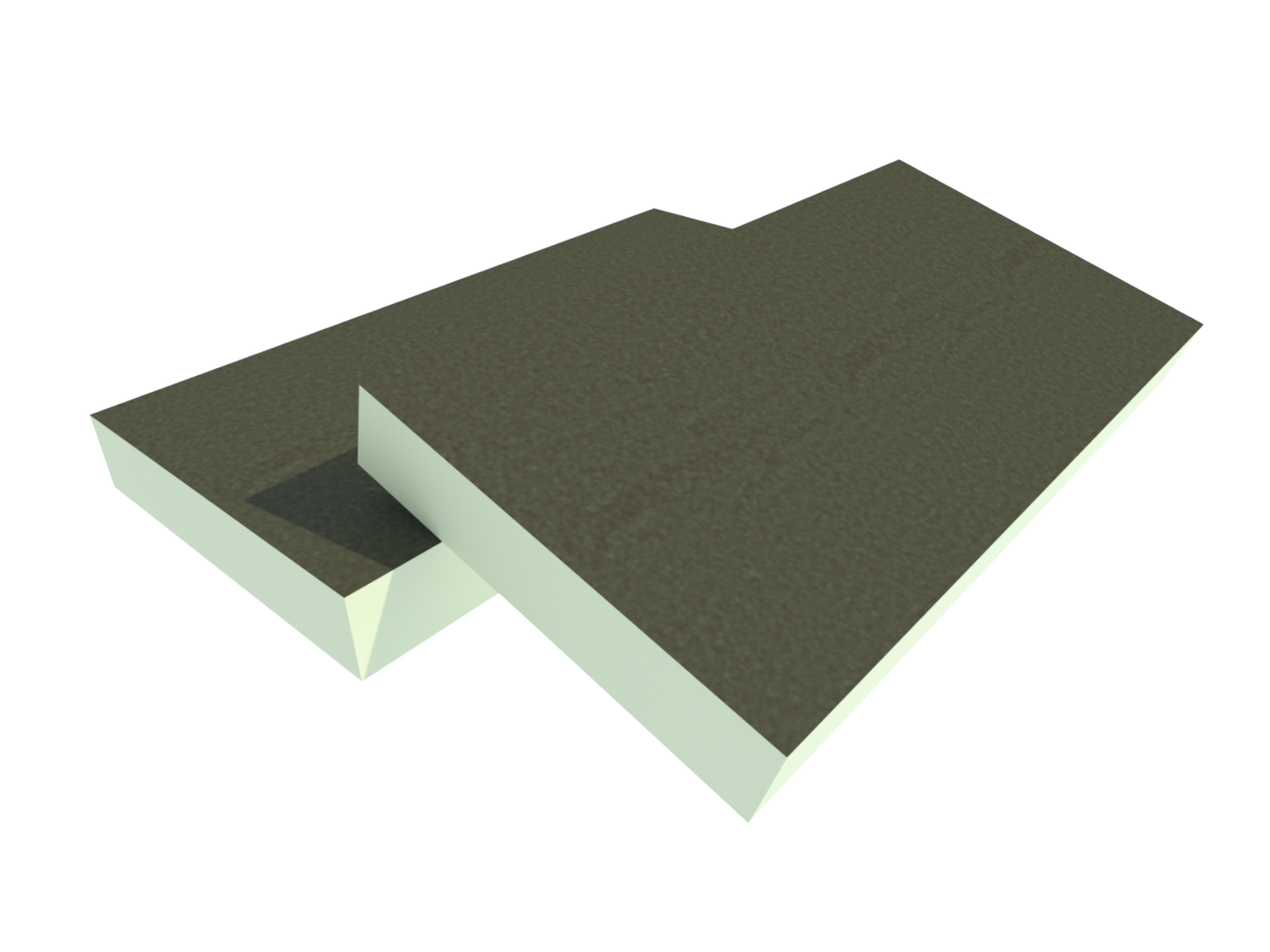 UTHERM Roof PIR Bitumen 1200x600x120mm Rd:4.80 4pl/pak (=2,88 m²): UTHERM Roof PIR Bitumen isolatieplaat met afmetingen 1200x600x120mm, Rd-waarde van 4,80, 4 platen per pak, geschikt voor een oppervlakte van 2,88 m².