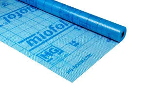 Miofol 125 G Damp-open folie 1.5x25m1 (=37,5 m²): Damp-open folie met afmeting 1.5x25m, geschikt voor 37,5 m².