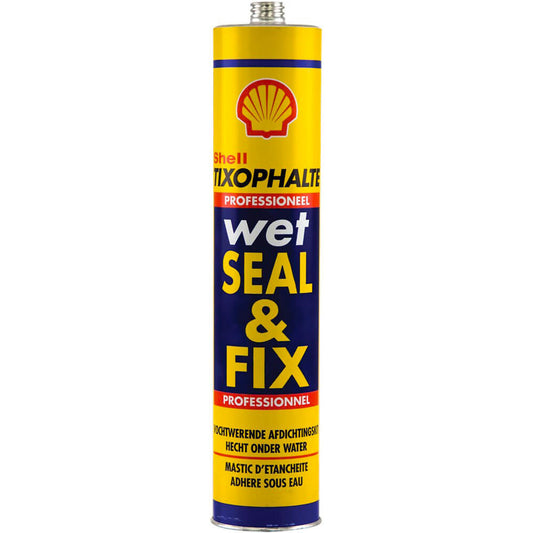 Shell Tixophalte Wet Seal & Fix 310ml: Kit voor afdichting en bevestiging, inhoud 310 ml.