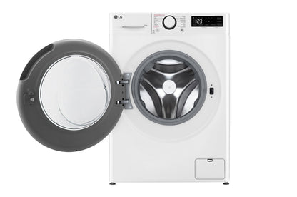 LG - Wasautomaat 11kg A-10% 1400trn CottonTurbo Steam White door