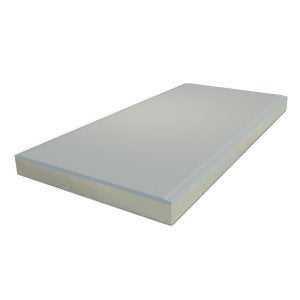 PIR + Fermacell 4AK 1200x600x40+12,5mm Rd:1,81 (=0,72 m²): PIR + Fermacell 4AK plaat met afmetingen 1200x600x40+12,5mm, Rd-waarde van 1,81, dekking van 0,72 m².