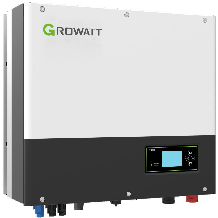 GrowattW HYBR. BATTERIJOmvormer 3-FASE 4KW: "GrowattW hybride batterijomvormer 3 fase 4 kW"