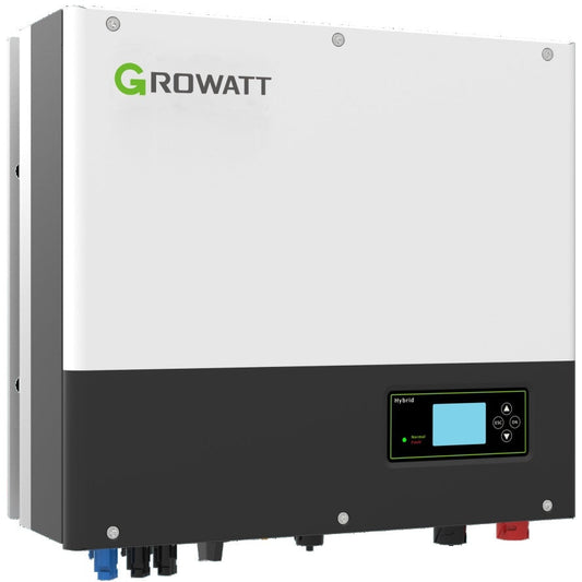 GrowattW HYBR. BATTERIJOmvormer 3-FASE 5KW: "GrowattW hybride batterijomvormer 3 fase 5 kW"